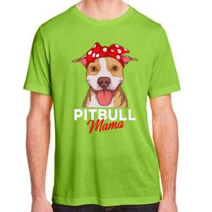 Pittie Mama Pitbull Dog Mom Funny Mothers Day Gifts Adult ChromaSoft Performance T-Shirt