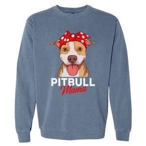 Pittie Mama Pitbull Dog Mom Funny Mothers Day Gifts Garment-Dyed Sweatshirt