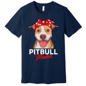 Pittie Mama Pitbull Dog Mom Funny Mothers Day Gifts Premium T-Shirt