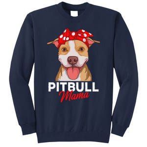 Pittie Mama Pitbull Dog Mom Funny Mothers Day Gifts Tall Sweatshirt