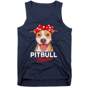 Pittie Mama Pitbull Dog Mom Funny Mothers Day Gifts Tank Top