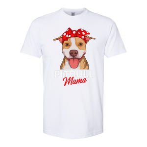 Pittie Mama Pitbull Dog Mom Funny Mothers Day Gifts Softstyle CVC T-Shirt