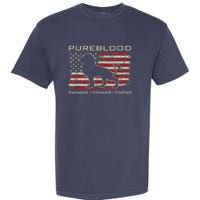 Pureblood Movement #Pureblood Medical Freedom Lion USA Flag Garment-Dyed Heavyweight T-Shirt