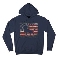 Pureblood Movement #Pureblood Medical Freedom Lion USA Flag Hoodie