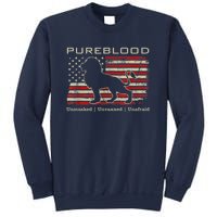 Pureblood Movement #Pureblood Medical Freedom Lion USA Flag Sweatshirt