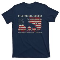 Pureblood Movement #Pureblood Medical Freedom Lion USA Flag T-Shirt