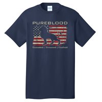 Pureblood Movement #Pureblood Medical Freedom Lion USA Flag Tall T-Shirt