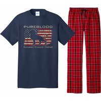 Pureblood Movement #Pureblood Medical Freedom Lion USA Flag Pajama Set