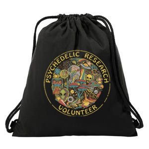 Psychedelic Mushroom Psychedelic Research Volunteer Drawstring Bag