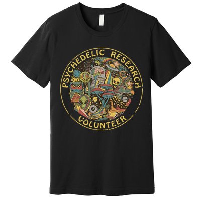 Psychedelic Mushroom Psychedelic Research Volunteer Premium T-Shirt