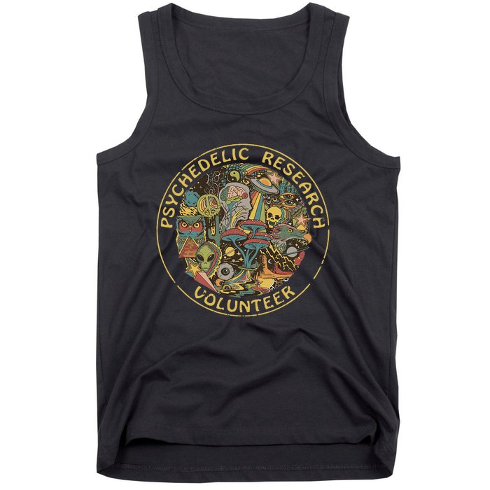 Psychedelic Mushroom Psychedelic Research Volunteer Tank Top