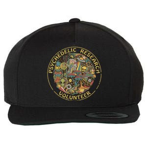 Psychedelic Mushroom Psychedelic Research Volunteer Wool Snapback Cap