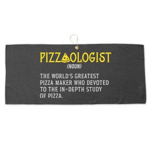 Pizza Maker Pizzaologist Pizza Baker Large Microfiber Waffle Golf Towel