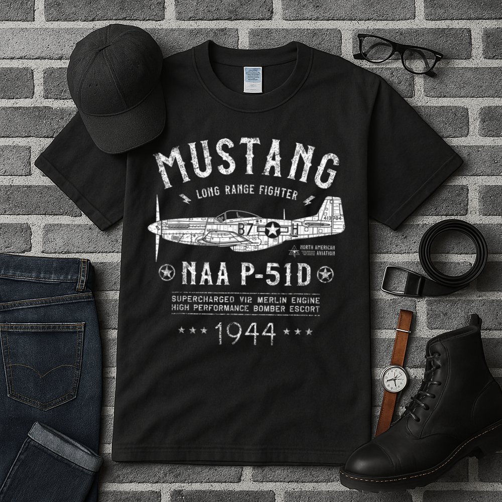 P51 Mustang Tall T-Shirt