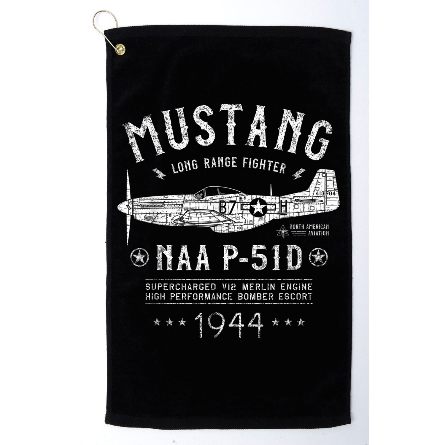 P51 Mustang Golf Towel