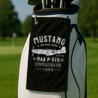 P51 Mustang Golf Towel