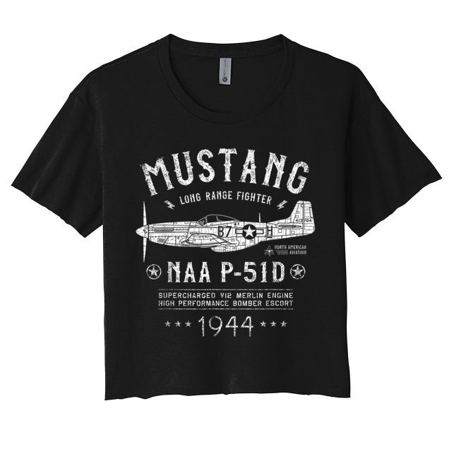 P51 Mustang Crop Top