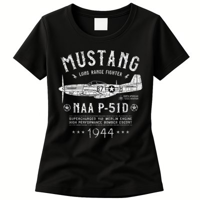 P51 Mustang Womens T-Shirt