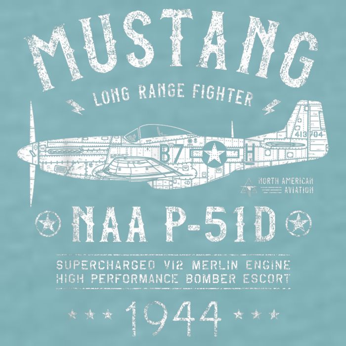 P51 Mustang Sueded Cloud Jersey T-Shirt