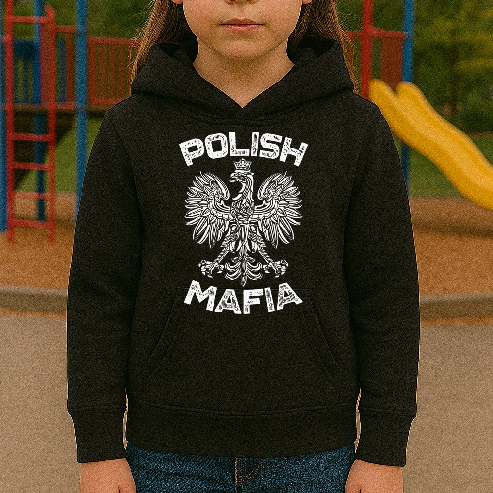 Polish Mafia Poland Polish Eagle Polska Dyngus Day Kids Hoodie