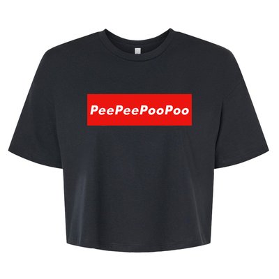 Peepeepoopoo Meme Bella+Canvas Jersey Crop Tee