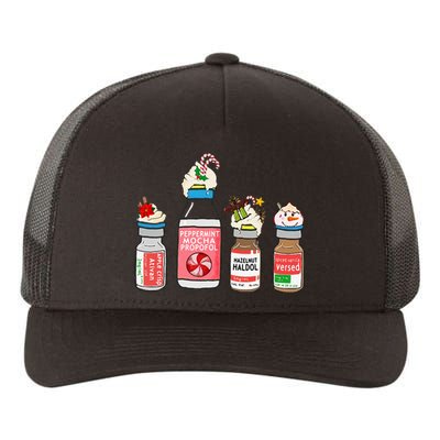 Peppermint Mocha Propofol Cute Christmas Nurse Er Ed Icu Rn Yupoong Adult 5-Panel Trucker Hat