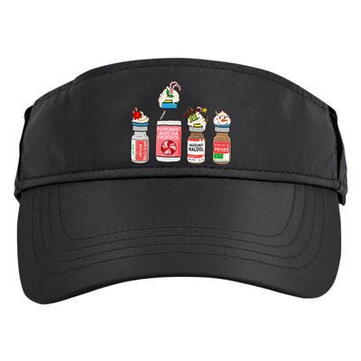 Peppermint Mocha Propofol Cute Christmas Nurse Er Ed Icu Rn Adult Drive Performance Visor