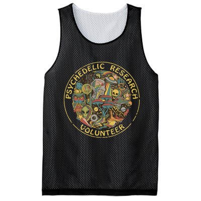 Psychedelic Mushroom Psychedelic Research Volunteer Mesh Reversible Basketball Jersey Tank