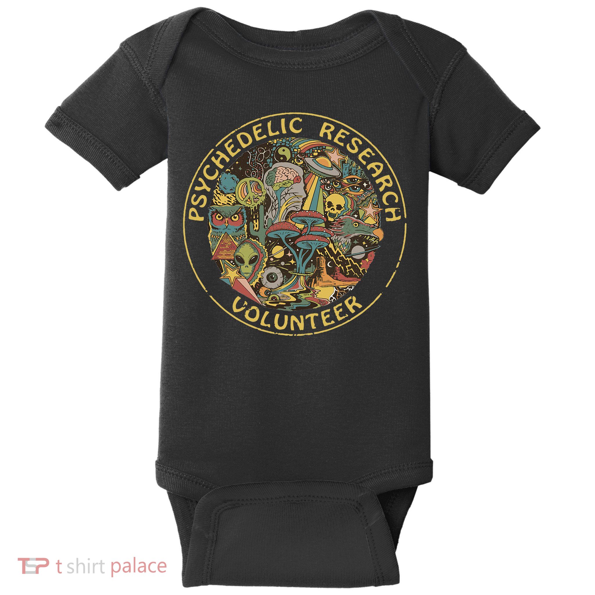 Psychedelic Mushroom Psychedelic Research Volunteer Baby Bodysuit