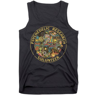 Psychedelic Mushroom Psychedelic Research Volunteer Tank Top