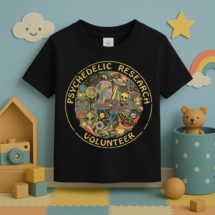 Psychedelic Mushroom Psychedelic Research Volunteer Toddler T-Shirt