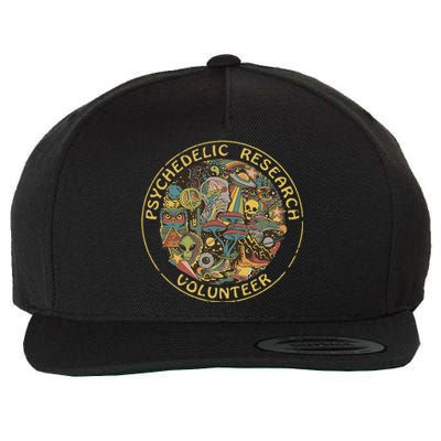 Psychedelic Mushroom Psychedelic Research Volunteer Wool Snapback Cap