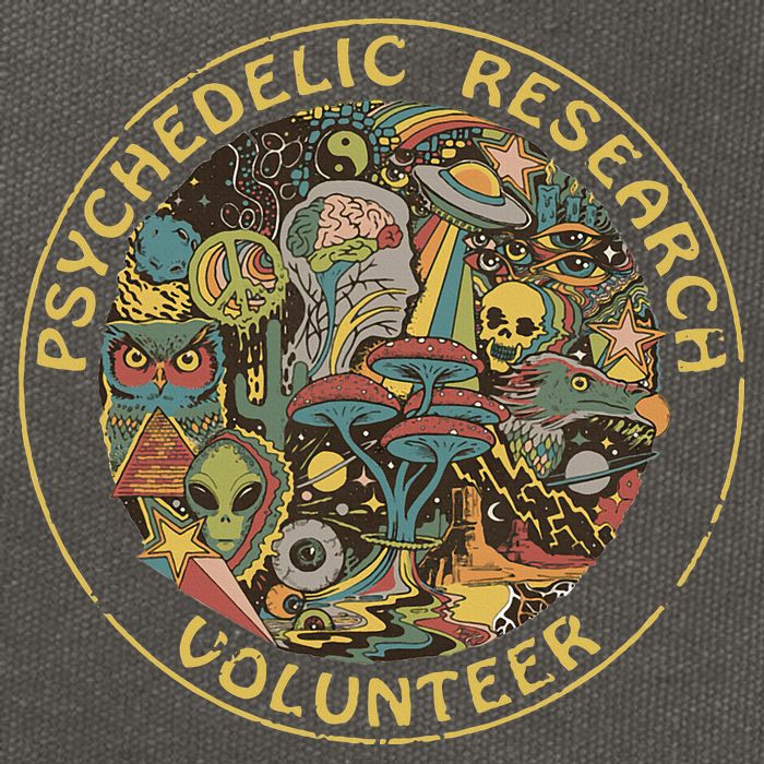 Psychedelic Mushroom Psychedelic Research Volunteer Cotton Canvas Backpack