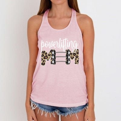 Powerlifting Mom Powerlifting Mama Of A Powerlifter Meaningful Gift Women's Knotted Racerback Tank