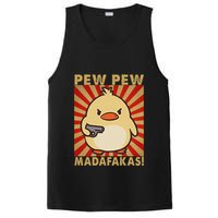 Pew Madafakas Pew Funny Meme Duck Goose Retro With Gun PosiCharge Competitor Tank