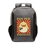 Pew Madafakas Pew Funny Meme Duck Goose Retro With Gun Vector Backpack