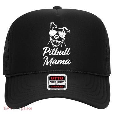 Pitbull Mom High Crown Mesh Back Trucker Hat