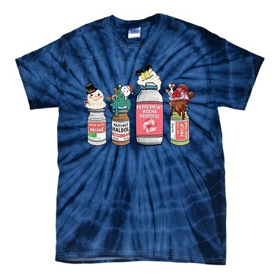 Peppermint Mocha Propofol  Cute Christmas Nurse Tie-Dye T-Shirt