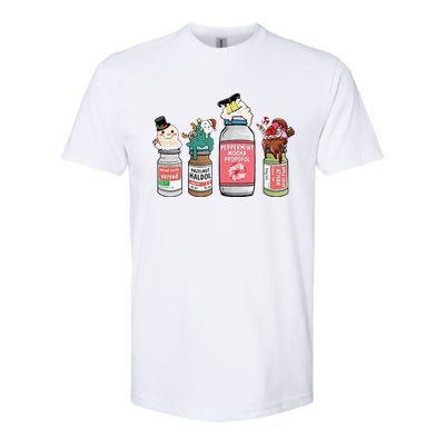 Peppermint Mocha Propofol  Cute Christmas Nurse Softstyle CVC T-Shirt