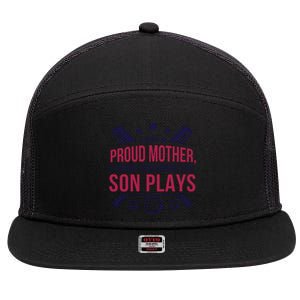 Proud Mother Pray Before Son Plays Baseball 7 Panel Mesh Trucker Snapback Hat