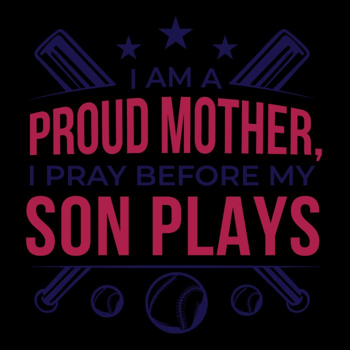 Proud Mother Pray Before Son Plays Baseball Impact Tech Backpack