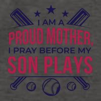 Proud Mother Pray Before Son Plays Baseball Vector Backpack