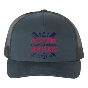 Proud Mother Pray Before Son Plays Baseball Yupoong Adult 5-Panel Trucker Hat