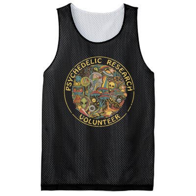 Psychedelic Mushroom Psychedelic Research Volunteer Mesh Reversible Basketball Jersey Tank