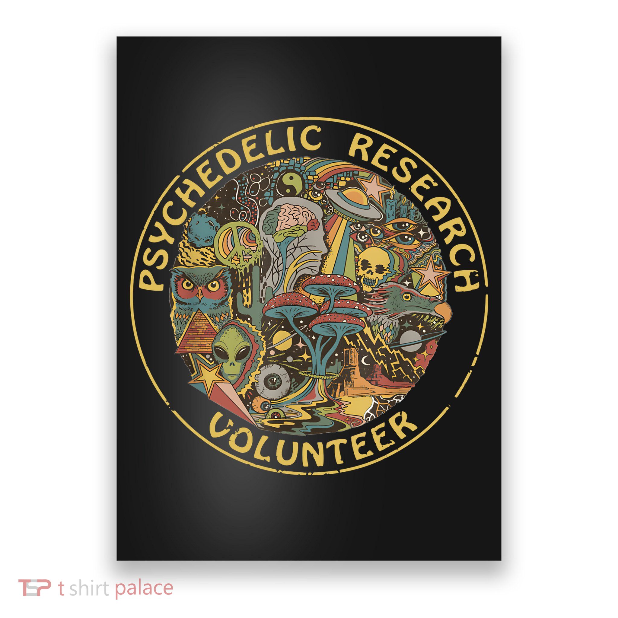 Psychedelic Mushroom Psychedelic Research Volunteer Poster