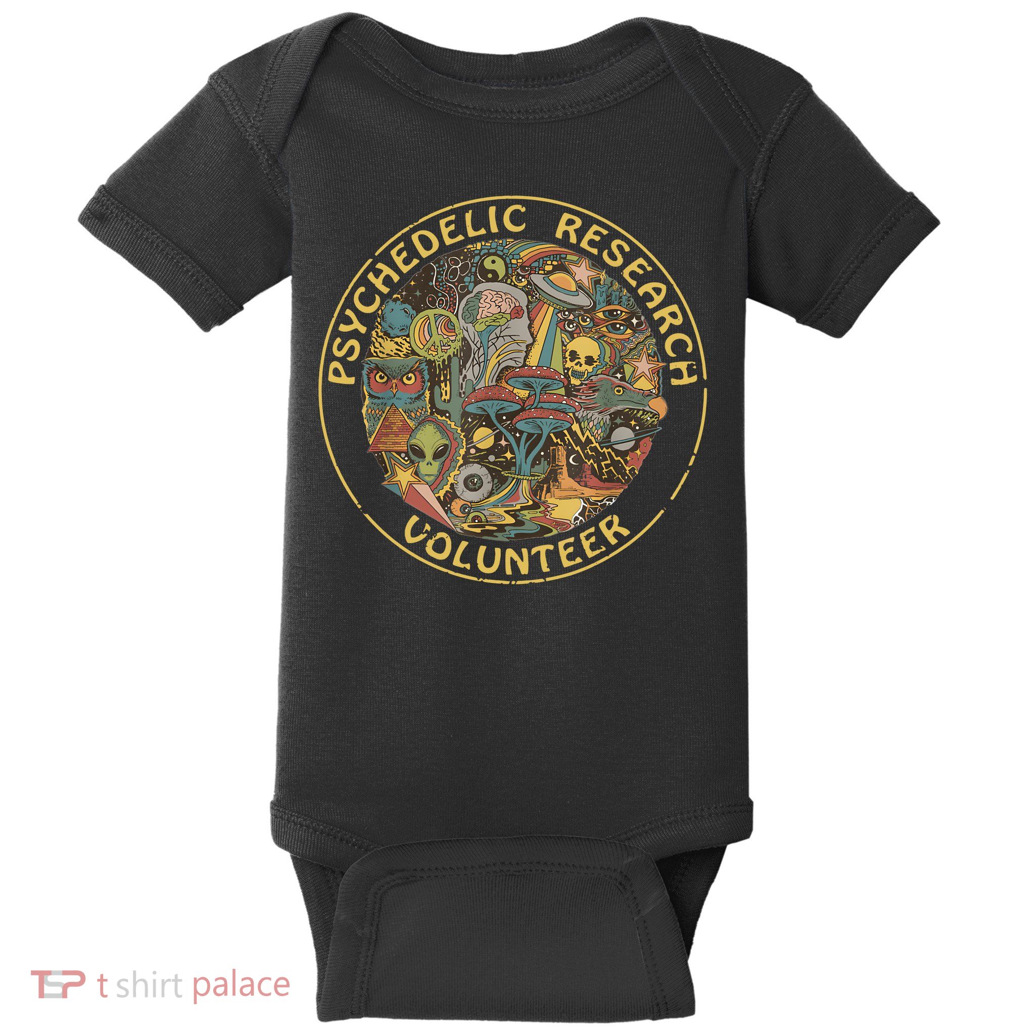 Psychedelic Mushroom Psychedelic Research Volunteer Baby Bodysuit