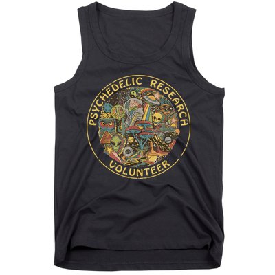 Psychedelic Mushroom Psychedelic Research Volunteer Tank Top