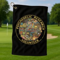 Psychedelic Mushroom Psychedelic Research Volunteer Golf Towel