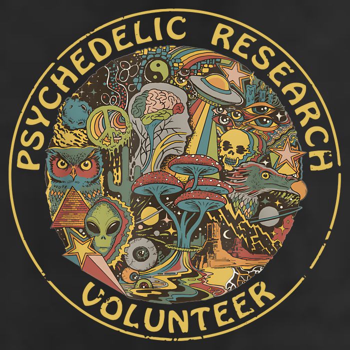 Psychedelic Mushroom Psychedelic Research Volunteer Golf Towel