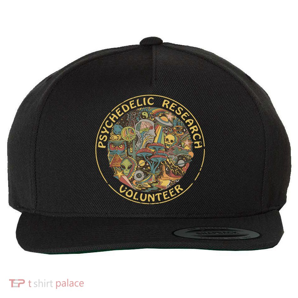 Psychedelic Mushroom Psychedelic Research Volunteer Wool Snapback Cap